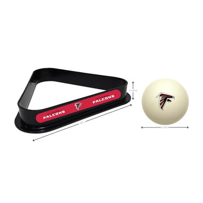 Imperial NFL Cue Ball & Rack Set - color: Atlanta Falcons, White