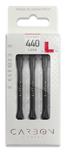 L-style L-Shaft Carbon Dart Shafts - Locked - Set of 3 - size: 440
