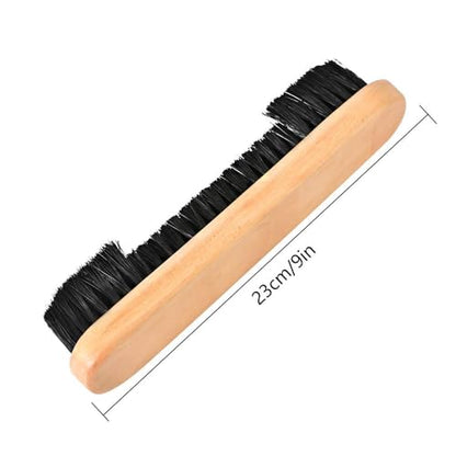 Billiards Pool Table and Rail Brus, Wooden Pool Table and Rail Brush Set, Billiard Pool Table Nylon Bristle Brush 9" Natural Wood Handle - Billiards Pool Snooker Accessories