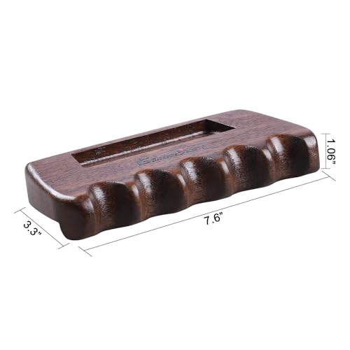Weighted wooden 5-Cue pool cue stick holder, billiard cue stick holder, chalk holde