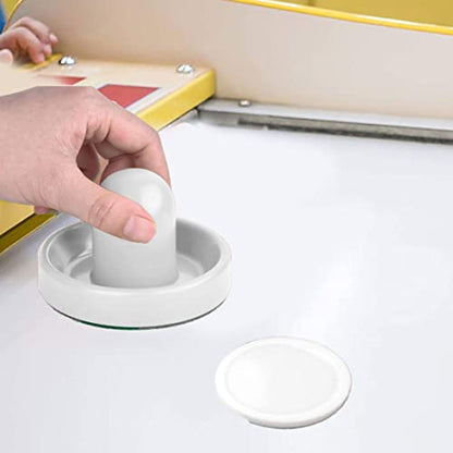 Air Hockey Pucks and Paddles, Air Hockey Pucks Air Hockey Replacement Set Ice Hockey Pushers Pucks Paddles Table Family Game White - color: White