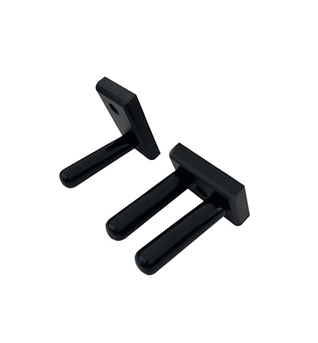 Matching Set of two Billiard Pool Rack Holders and a Billiard Pool Bridge Stick Holder (Made in the USA) (Black) - color: Black
