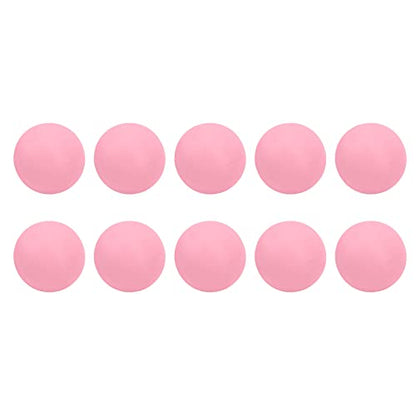 Drfeify EVA Foam Balls, 10pcs 65mm Soft Practice Balls with High Hit and Abrasion Resistance for Indoor Outdoor Training, Kids and Pets Play - color: Roseate