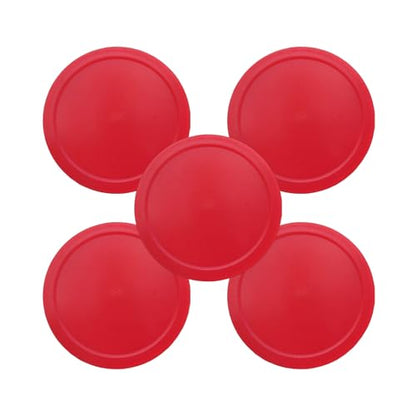 5 Pack 2.36-Inch (60mm) Lightweight Mini Air Hockey Pucks - Durable 3mm Thick Replacement Pucks for Small Air Hockey Tables - 0.19oz (5.5g) Pucks for Fast Mini Gameplay