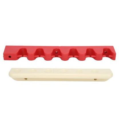 6 Hole Billiard Cue Rack Wall Mount – Rubber Billiard Pool Cue Holder for Storage Snooker Stick,Space-Saving Hanging Bracket with Sturdy Design