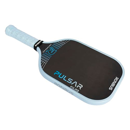 Ronbus Pulsar + Pulsar FX Thermoformed Raw Toray T700 Carbon Fiber Pickleball Paddle with 16 mm Polypropylene Honeycomb Core - style: Pulsar FX R3