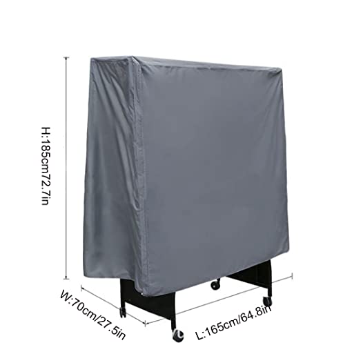 J&C Table Tennis Cover, 420D Ping Pong Table Cover Waterproof, Outdoor Table Tennis Covers, Heavy Duty Ping Pong Table Cover for Outside (Green) - color: Green