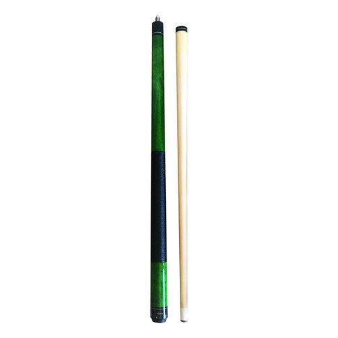 ASKA Short Kids Cue Stick, Canadian Hard Rock Maple, 13mm Hard Tip - color: 48-inches Green, Wrap (LEC48GRN)