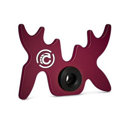 Slip-On Portable Aluminum Moosehead Bridge Cue Rest - color: Raspberry