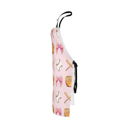 Castle Fairy Boy Soccer Kitchen Apron - color: Baseball Pink