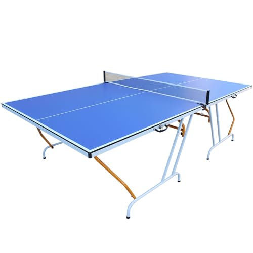 9ft Foldable Table Tennis Table Set with Net, Paddles & Balls for Indoor Games
