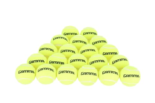Gamma Sports Pressureless Tennis Balls Box - Ideal for Practice, Teaching, and Training with High-Visbility Felt - Indoor and Outdoor Court Play - 48 and 75 Pack Sizes - size: New Bag of 20