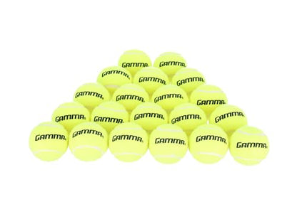 Gamma Sports Pressureless Tennis Balls Box - Ideal for Practice, Teaching, and Training with High-Visbility Felt - Indoor and Outdoor Court Play - 48 and 75 Pack Sizes - size: New Bag of 20