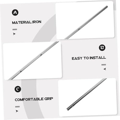 POPETPOP 2pcs Foosball Table Replacement Rods Durable Iron Poles for Table Soccer Machines Smooth Grip Handles for Boy Girl and Adults Diameter Soccer Accessory