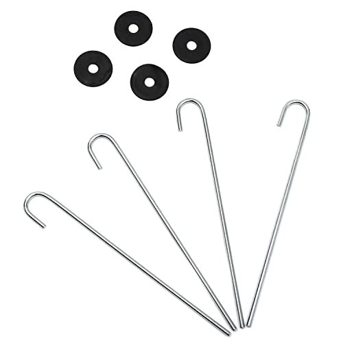 Trademark Innovations Portable Metal Disc Frisbee Golf Goal Set Comes with 6 Discs (Black)