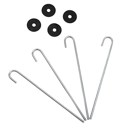 Trademark Innovations Portable Metal Disc Frisbee Golf Goal Set Comes with 6 Discs (Black)