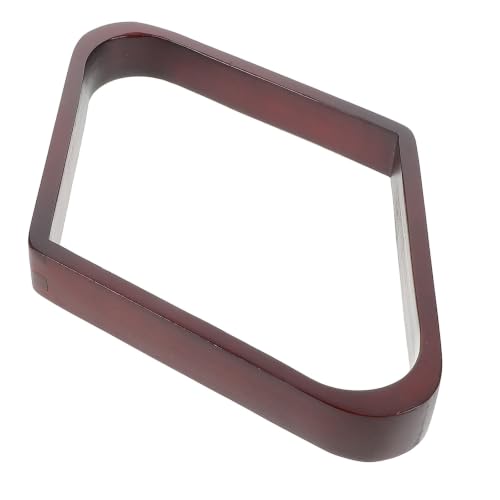 PartyKindom Wooden Billiard Pool Ball Rack Triangle Rhombus Shaped for Standard 2-1/4" Balls Versatile Nineball Setup with Effortless Placement for Clubs and Leisure Venues