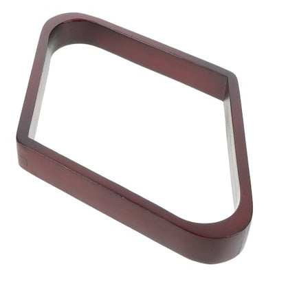 PartyKindom Wooden Billiard Pool Ball Rack Triangle Rhombus Shaped for Standard 2-1/4" Balls Versatile Nineball Setup with Effortless Placement for Clubs and Leisure Venues