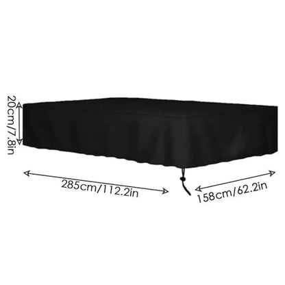 7ft 8ft 9ft Billiard Table Cover Waterproof Dustproof Resistant Cover Protector with Locking Rope(9FT) - color: 9ft