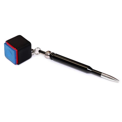 OKKO Bullet Pocket Chalker Billiard Pool Cue Chalk Holder Black