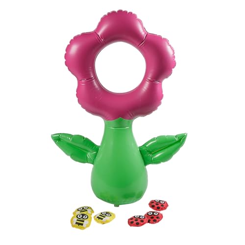 24" x 36" Inflatable Flower & Insects Bean Bag Toss Game - 5 Pieces, Vacation Bible School Supplies