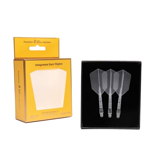 CUESOUL ROST T19 Integrated Dart Shaft and Flight Slim Shape M Size 28mm - color: Ice