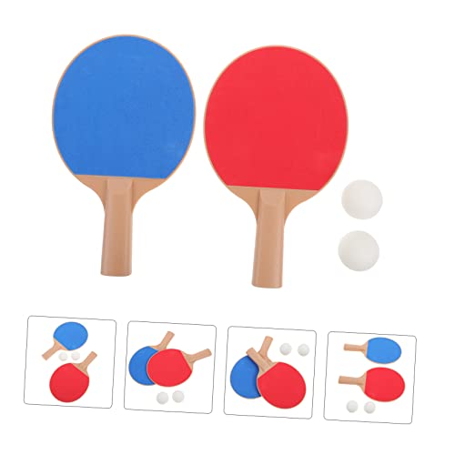 1 Set Bouncy Table Tennis Paddle Set for Outdoor Table Tennis Exercising Durable Racket for Boys Enhances Reflexes Coordination for All Skill Levels