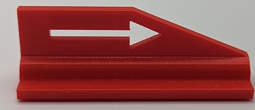 Disc Golf Next Tee Arrow, Marker, Flag, Discgolf Target Flag, Direction Arrow, Next Hole Marker, Set of 18 Orange - color: Bright Red