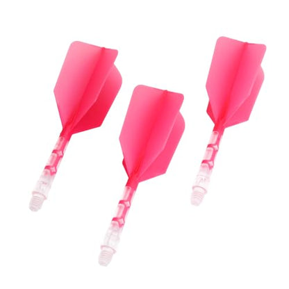 CUESOUL ROST T19 Integrated Dart Shaft and Flight Slim Shape M Size 28mm - color: Rose Red