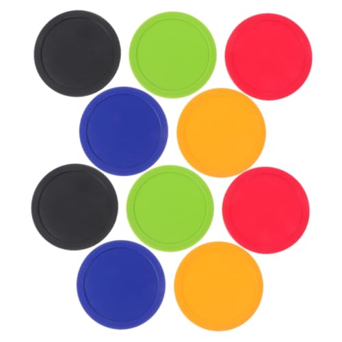 Balacoo 10pcs Air Hockey Pucks Durable Table Accessories for Enhanced Gameplay Compatible with Various Models for Family Fun and Game Rooms