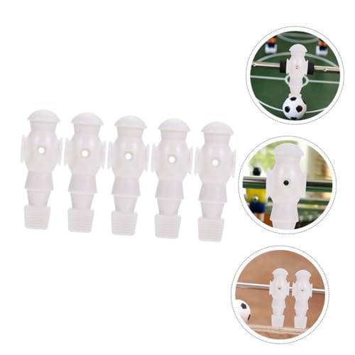 PRETYZOOM 5Pcs Table Football Players Replacement Figurines Resin Foosball Men Accessories for Tabletop Game Football Machine Parts