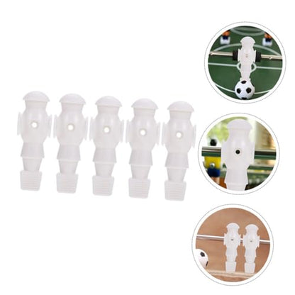 PRETYZOOM 5Pcs Table Football Players Replacement Figurines Resin Foosball Men Accessories for Tabletop Game Football Machine Parts
