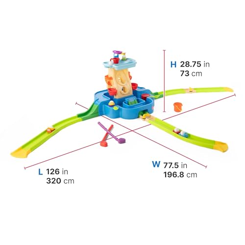 Step2 Putt & Splash Adventure Center, Kids Water Tower, Mini Golf Playset, 33 Accessories, Clubs, Golf Balls, Ages 1.5+ Years