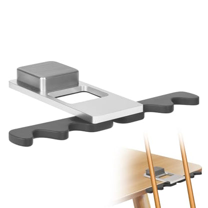 LAKE OF FIRE Pool Stick Holder - Stainless Steel Weighted Base 4-Cue Claw Holder Design, Portable Billiard Cue Organizer for Home Game Rooms - color: Silvery