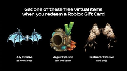 Roblox Physical Gift Card [Includes Free Virtual Item] [Redeem Worldwide] - $50
