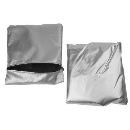 280x150cm Table Tennis Table Cover, 210D Oxford Waterproof Protective Case for Indoor Outdoor for Ping Pong Tables, Silver