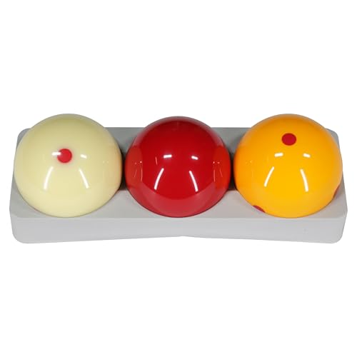 ASKA Carom Set of Balls - style: 6 Red Dot Balls, A Grade