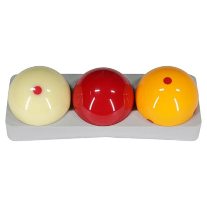 ASKA Carom Set of Balls - style: 6 Red Dot Balls, A Grade
