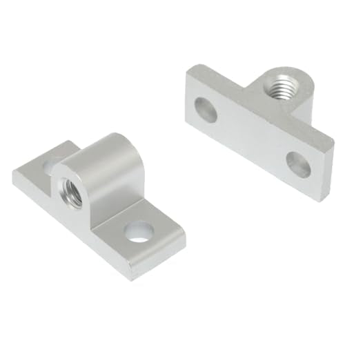 RLECS 4pcs Aluminum Profile Plate Fixer Caster Connector -2020 Semi-Circular Wheel Fixer Set