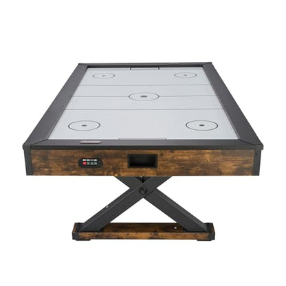 VEVOR 84" Air Hockey Table, Indoor Arcade Table Gaming Set with 2 Pushers, 2 Pucks, Electronic Scorer, X-Shaped Legs & High-Powered Blower, Air Powered Hockey Game Table for Family Game Room Office