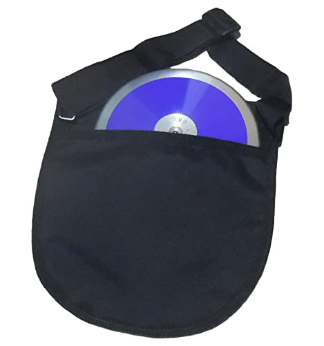 TC Black Discus & Shot Put Carry Bag - High School Track and Field Shot Put/Discus Carrier Bag - Features 2 Large Pockets With an Adjustable 2" Web Carry Strap