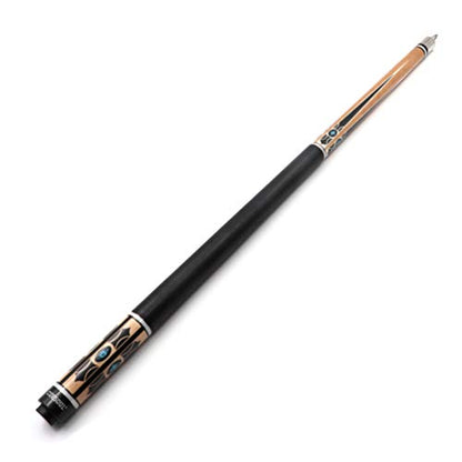 CUESOUL 58" 19oz DS Maple Pool Cue Stick Set with 2 Shaft,13mm Tip with Hard Cue Case 1x1