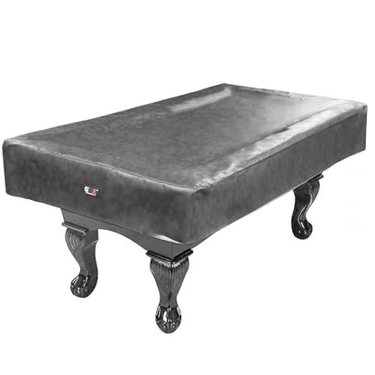 GSE Games & Sports Expert Billiard Table Covers, 7'/8'/9' Waterproof & Tearproof Heavy Duty Leatherette Pool Table Cover (Several Colors Available) - color: Grey - 7ft