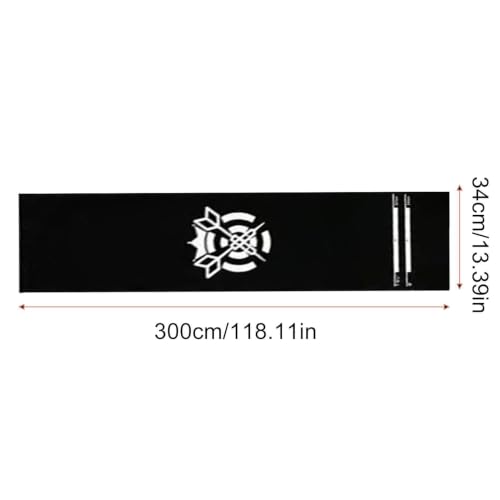 Genérico Darts Mat - Portable with Velvet Throwing Line | Protective Dart Mat | for Residence, Leisure Area, Game Room, Office and Rest Room