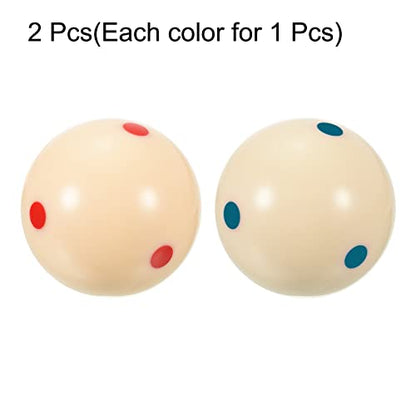 PATIKIL Pool-Billiard Cue Ball, Pro Cup Cue Ball Practice Training Pool Ball for Billiard Room Game Room - color: Red/Blue