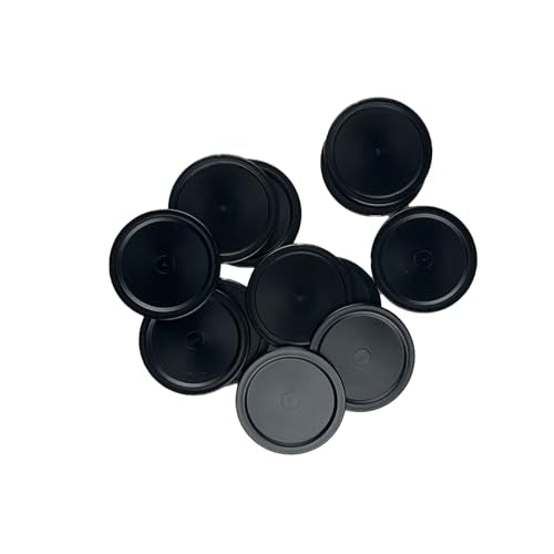 12 Pack 2.5 Inch Air Hockey Pucks for Small Size Table - color: Black