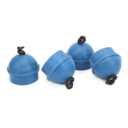 4Pcs Pool Chalk Holder, 1.6 x 1.4 x 1.6in Cue Chalk Holder Pool Billiards, Rubber Billiard Chalk Holder with 10.2in Cord for Billiards Professional or Enthusiast, Blue