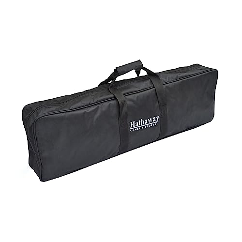 Hathaway Deluxe 6-Player Croquet Set for Adults, Kids & Families – Includes Durable Hardwood Mallets & Handles, Chip-Resistant Croquet Balls, Steel Wickets, Nylon Carrying Bag - 33.5"L x 9"W x 2.75"H