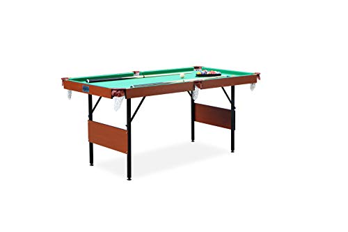 RACK Crux 55-inch Folding Billiard/Pool Table – Portable, Space-Saving Foldable Design - style: Mint Green Original
