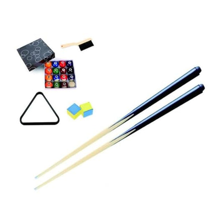 Mini Tabletop Pool Set Billiard Game with Portable Wooden Pool Table Pool Cues Triangle Rack Game Balls Suitable for Family Friends Indoor